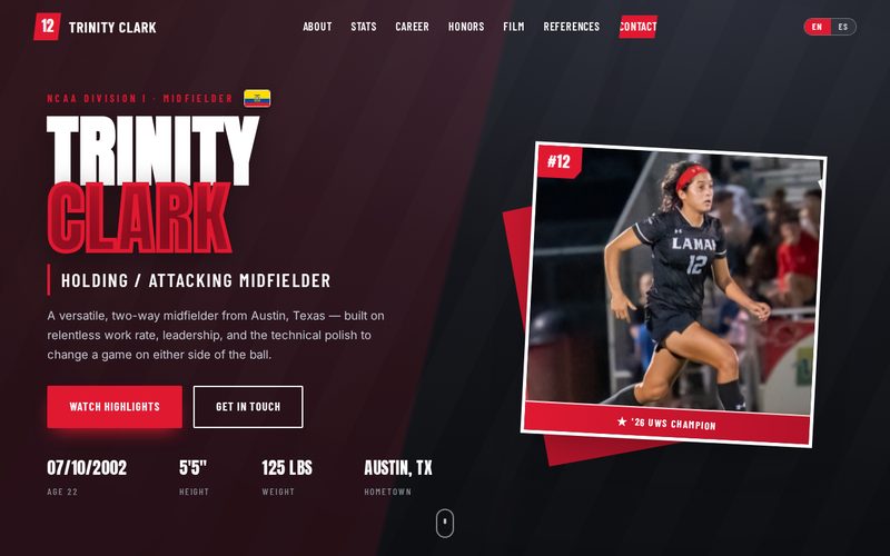 Trinity Clark website